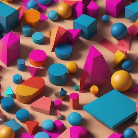 Premium Photo | Several balancing geometric shapes