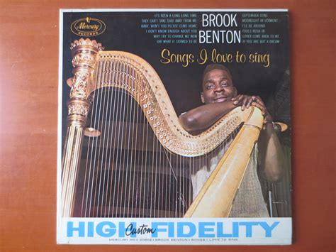 BROOK BENTON, Songs I LOVE to Sing, Brook Benton Record, Brook Benton