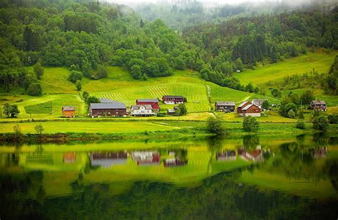 HD wallpaper: Norway Landscape, Europe, Sunrise, Nature, Beautiful ...