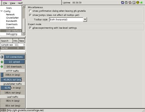gtk-gnutella - The Graphical Unix Gnutella Client