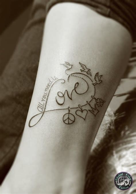 Caligrafia. All You Need Is Love Baby Tattoos, Love Tattoos, I Tattoo ...
