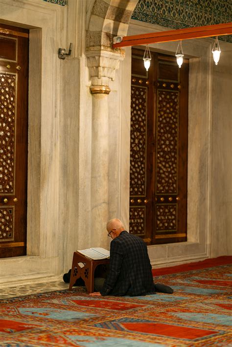 Man Praying in Mosque · Free Stock Photo