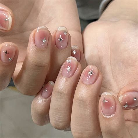 Blush nails 🖤 | Blush nails, Pretty gel nails, Hippie nails