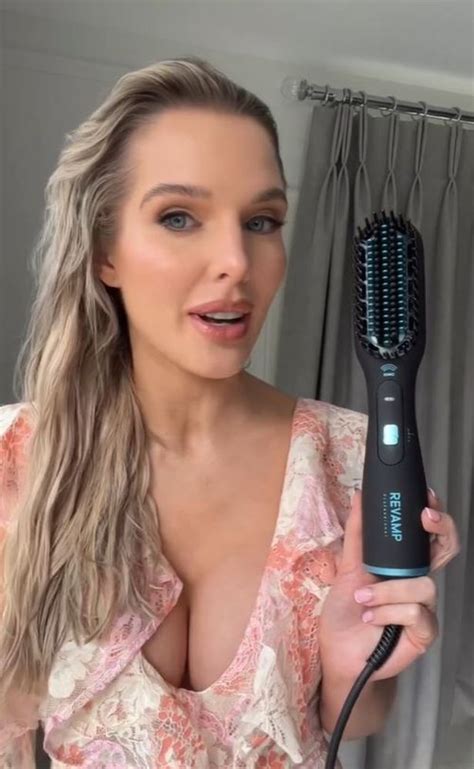 Helen Flanagan shows off results of recent boob job in very low cut top