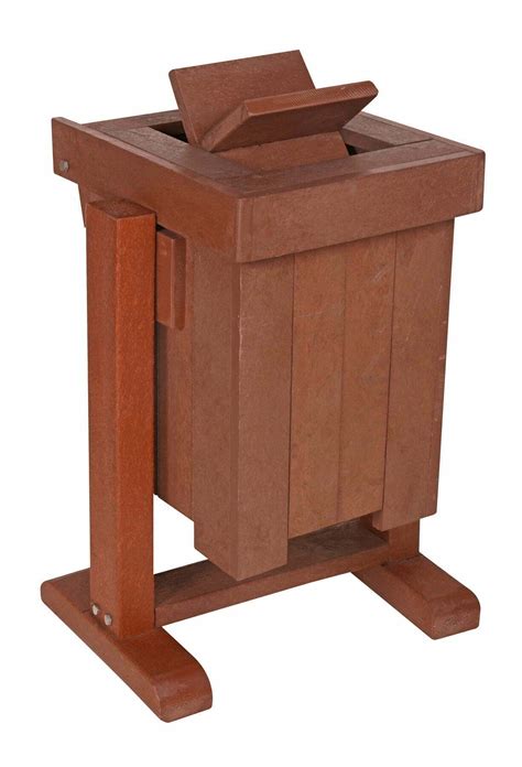 Recycled Plastic Bins & Dustbins - Green Plastic Wood