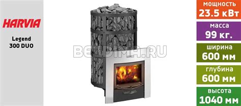 Harvia Legend 300 DUO | Без Дыма