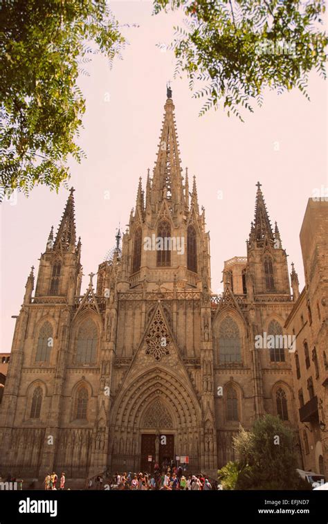 Catedral de Barcelona - Barcelona Cathedral Stock Photo - Alamy