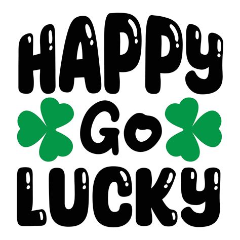 Happy go lucky 25409164 Vector Art at Vecteezy