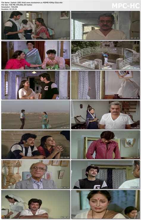 Saaheb 1985 Hindi Full Movie 400MB HDRip ESub Download