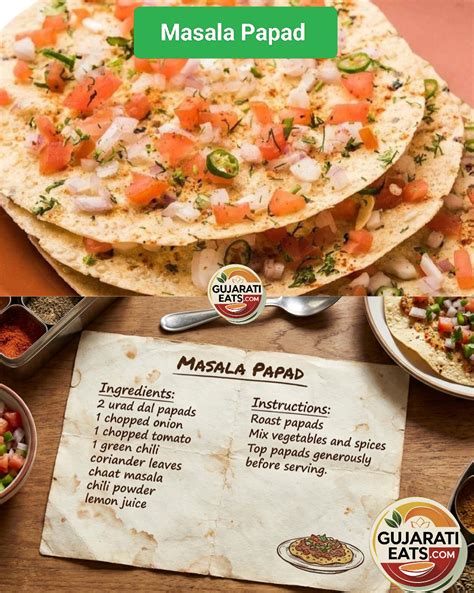 masala papad recipe quick indian starter gujratieatscom