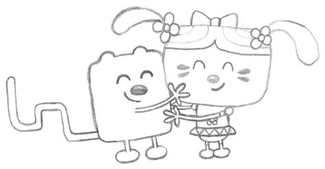 Wubbzy and Daizy Hugging Sketch by kandoo4 on DeviantArt