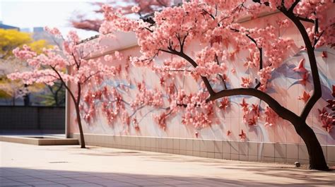 Premium AI Image | cherry tree HD wallpaper photographic image