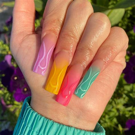 31 Trendy Summer Acrylic Nails - Ak Pal Kitchen