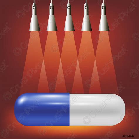 Single Blue Pill - stock vector 2174747 | Crushpixel