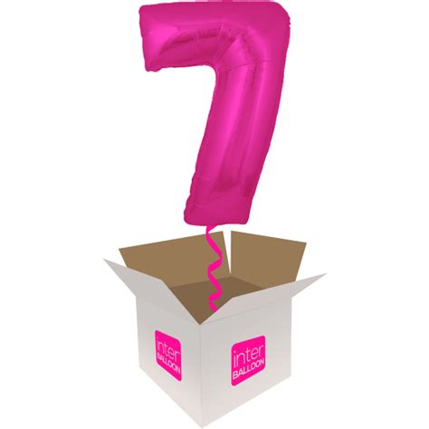 7th Birthday Inflated Helium Balloons Delivered in a Box by a Real High ...