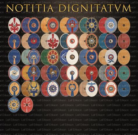 Notitia Dignitatum Shields | Armée romaine, Bouclier, Romain