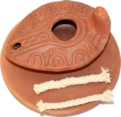 Buy Herodian Ancient Biblical Oil Lamp Replica (Byzantine III/Plate ...