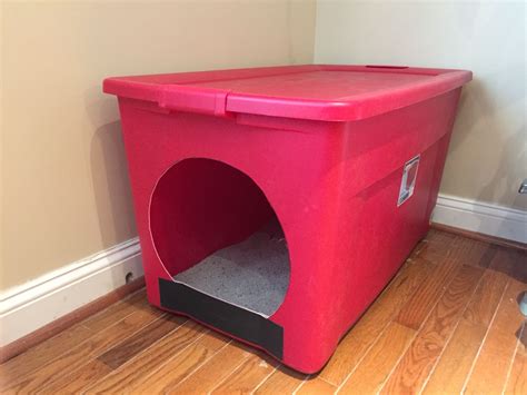 diy cat litter box for big cats - Lanny Esparza