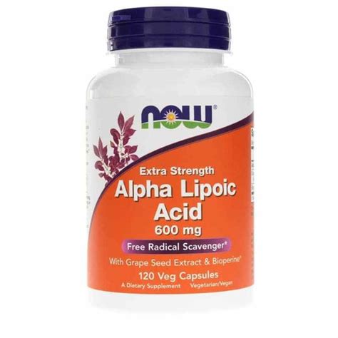 Alpha Lipoic Acid 600 Mg, NOW Foods