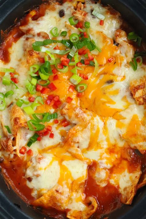 slow cooker recipes chicken enchiladas 4