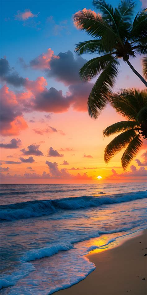 Обои | Тропический закат | Beach pictures, Nature photography ...