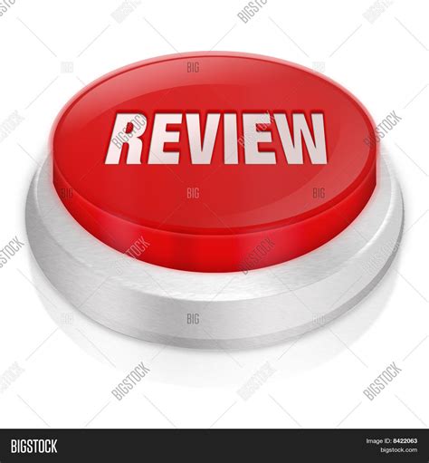 Review 3D Button Image & Photo (Free Trial) | Bigstock