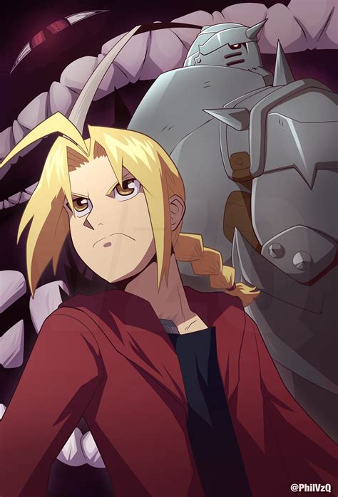 edward elric, alphonse elric, and pride (fullmetal alchemist) drawn by