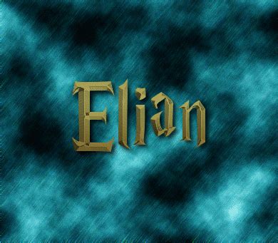 Elian Logo | Free Name Design Tool from Flaming Text