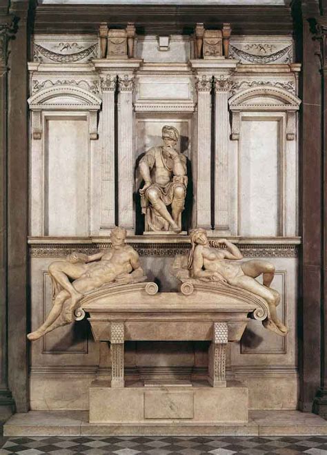 Tomb Of Lorenzo De Medici By Michelangelo Buonarroti Art Reproduction ...
