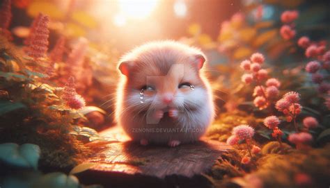 sad hamster in forest cute wallpaper rodent by zenonis on DeviantArt