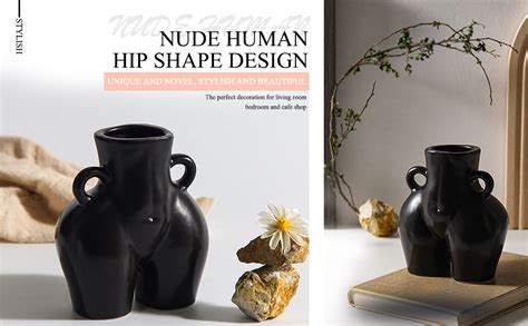 romehaha modern body vase female formwhite ceramic booty vases art