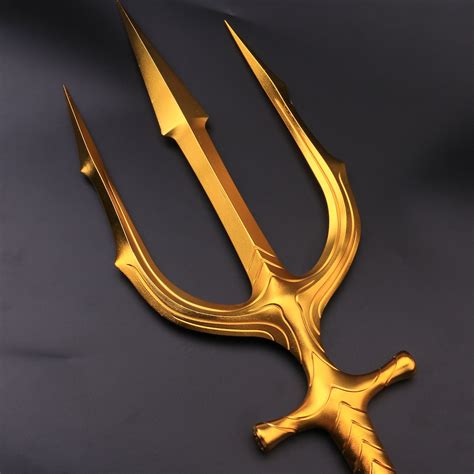 Aquaman Trident Metal Gold Trident of King Atlantis Aquaman - Etsy