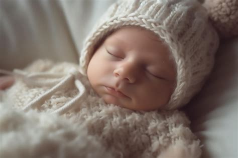 Premium AI Image | Closeup shoot of very cute newborn baby