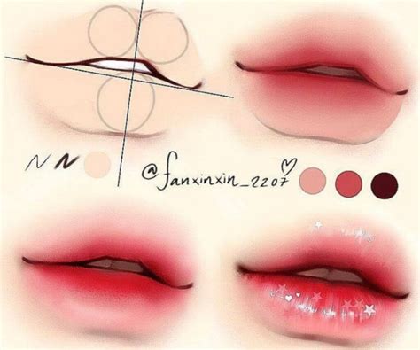 draw lips  anime  christy nathan blog