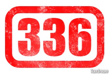 336 Text Effect and Logo Design Number