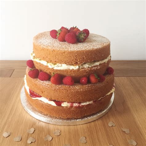 DIY Naked Sponge Wedding Cake - Hello Deborah