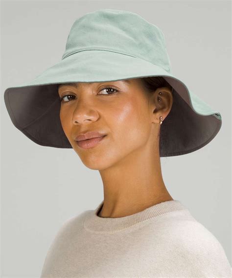 Lululemon Womens Wide Brim Logo Bucket Hat - Tidewater Teal - lulu fanatics