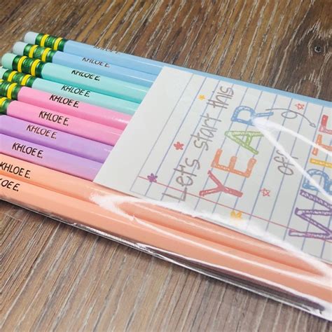 Personalised Pencils - Etsy UK