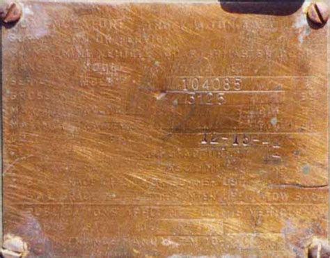MB data plates