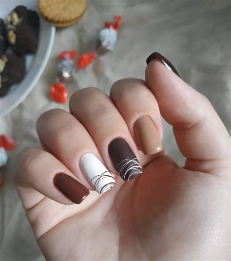 35 Chocolate Nail Art Designs That Are Sweeter Than Candies