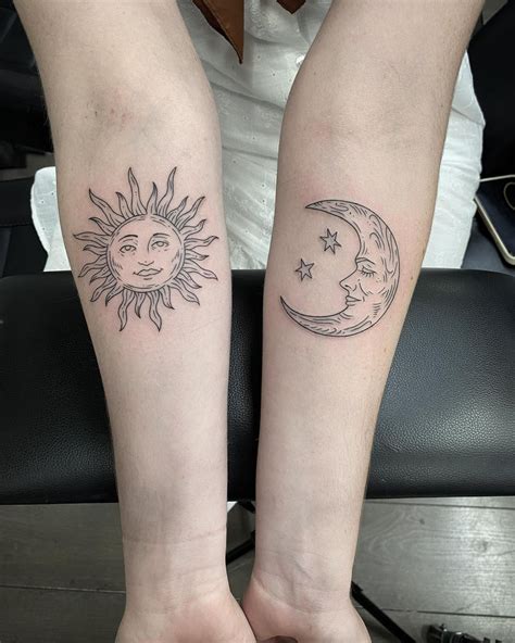 30 Best Sun & Moon Tattoo Ideas You Should Check
