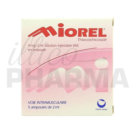 Médicament Miorel injectable - Myorelaxants - Pharmacie IllicoPharma