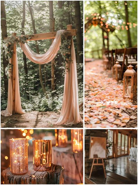 Glamorous Rustic Rose Gold Wedding Ideas You'll Love