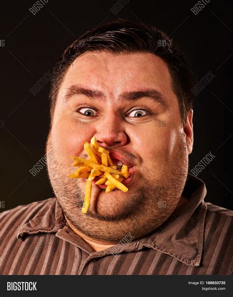 Fat Guy Eating Grapes