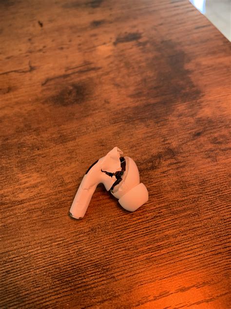 So my foster dog thought my AirPod Pro right earbud looked tasty. What