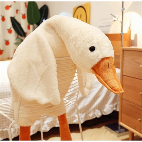 jucarie de  gasca tip perna alb  cm emagro