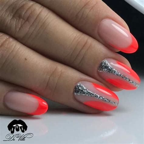 Оранжевый маникюр – яркий дизайн в оранжевом цвете | Short nail designs ...