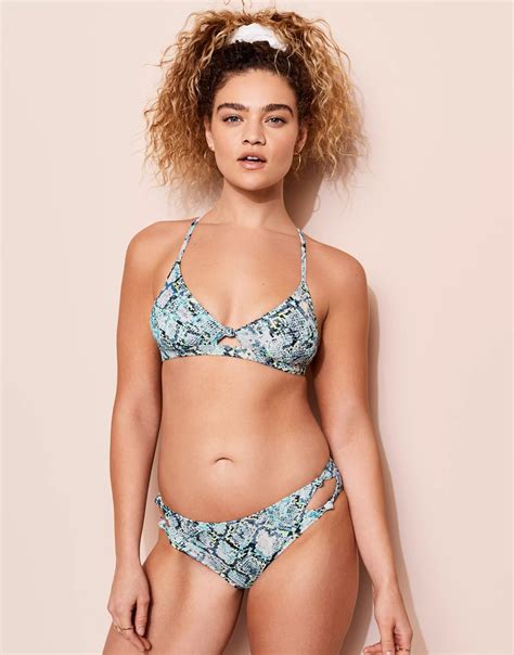 Averie Animal Blue Bikini, S-M | Adore Me
