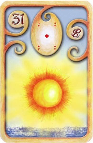 Baralho Cigano O Sol - Baralho Cigano - O Sol - Carta 31 - Linha das Águas