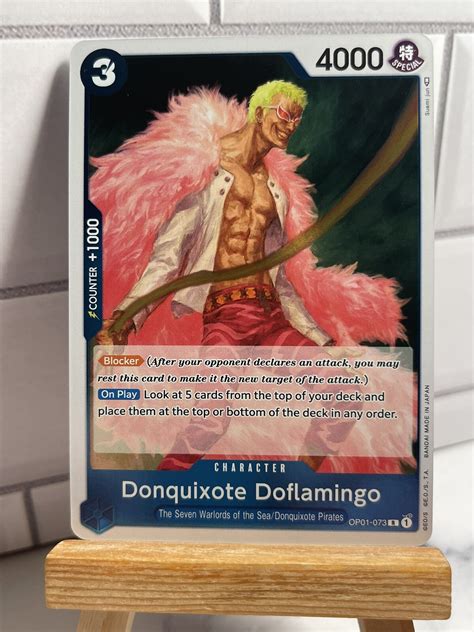 One Piece Card Game Donquixote Doflamingo OP01-073 Romance Dawn ENGLISH